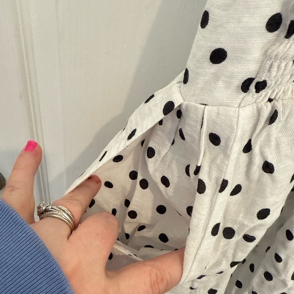 Xhilaration White Dress with Black Polka Dots - Picture 4 of 4
